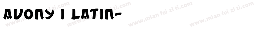 avony i latin字体转换
